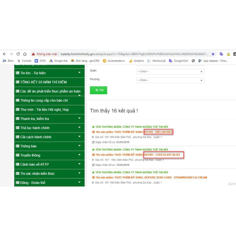 Sữa tăng cân tăng cơ cho người tập Gym - Whey ISO 100 Isolate 100% 5 Lbs