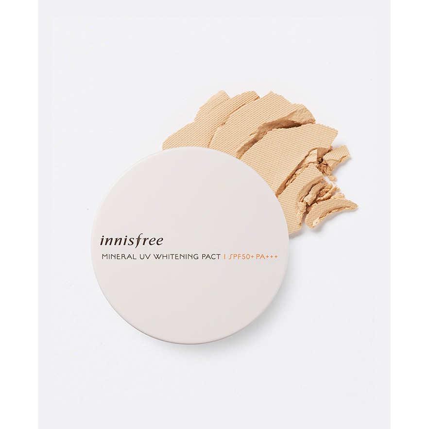 Phấn phủ Innisfree mineral uv whitening pact SPF 50+/PA+++