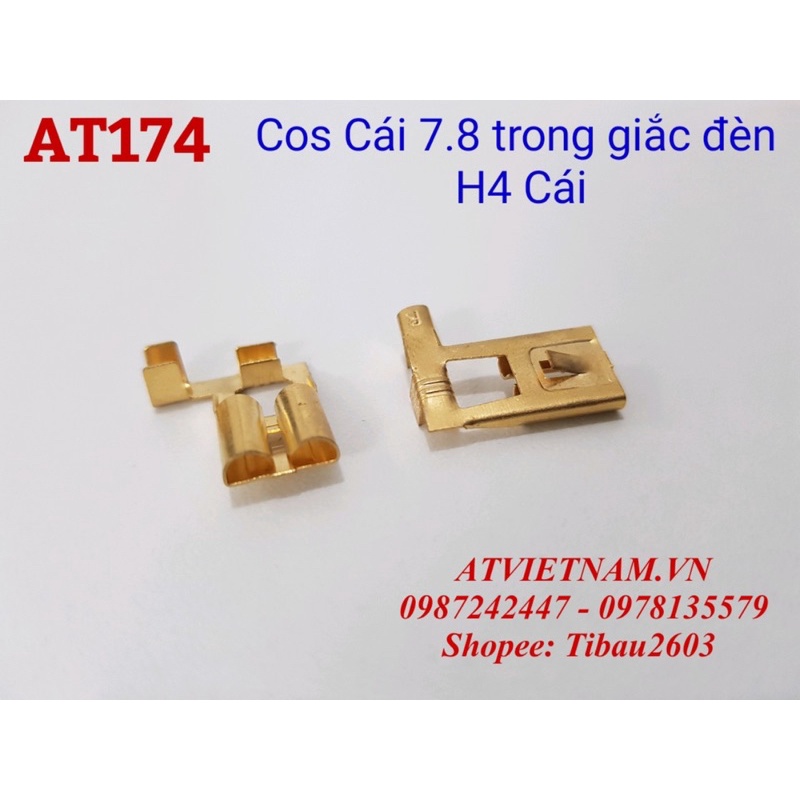 COS CÁI 7.8 TRONG GIẮC CHUÔI ĐÈN CHÂN H4 ĐẦU CÁI - AT174