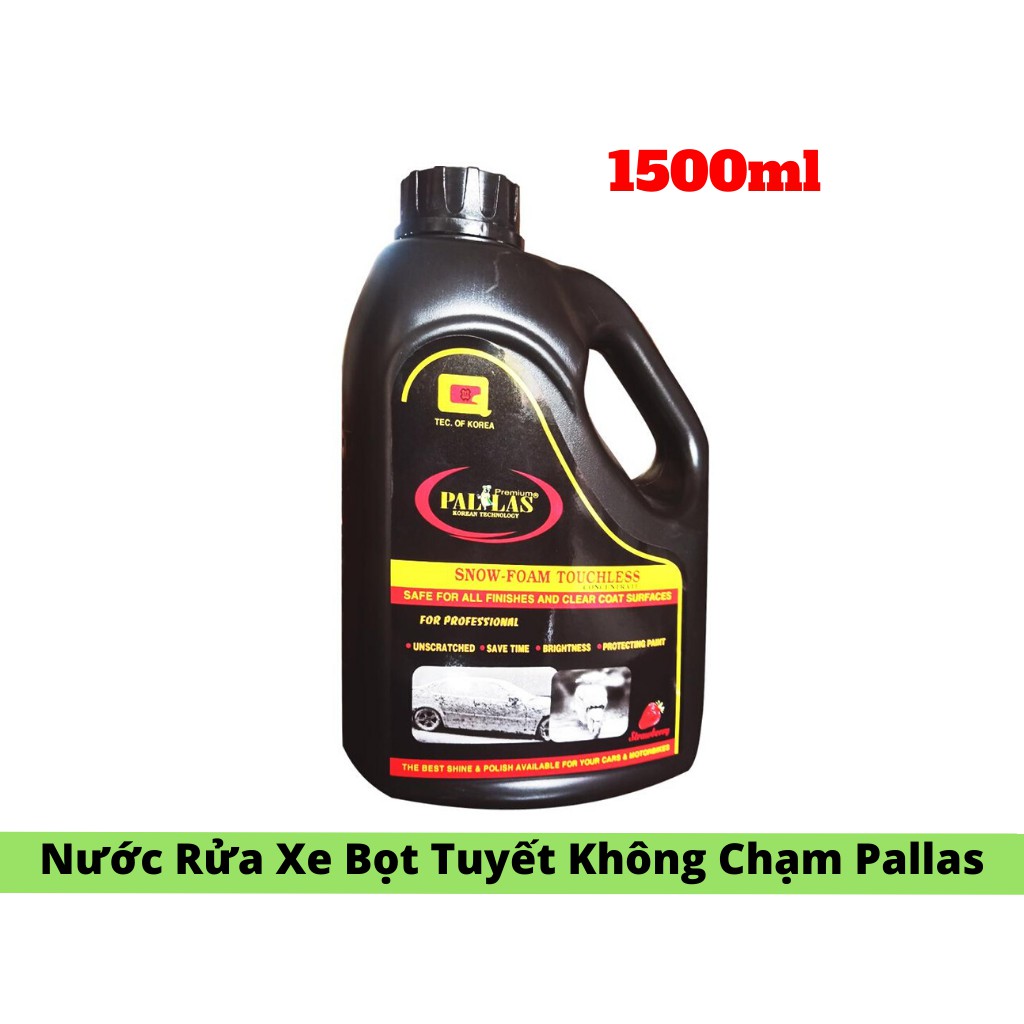 Nước Rửa Xe Bọt Tuyết Không Chạm Rửa Xe Siêu Sạch Pallas Snow 1500ml