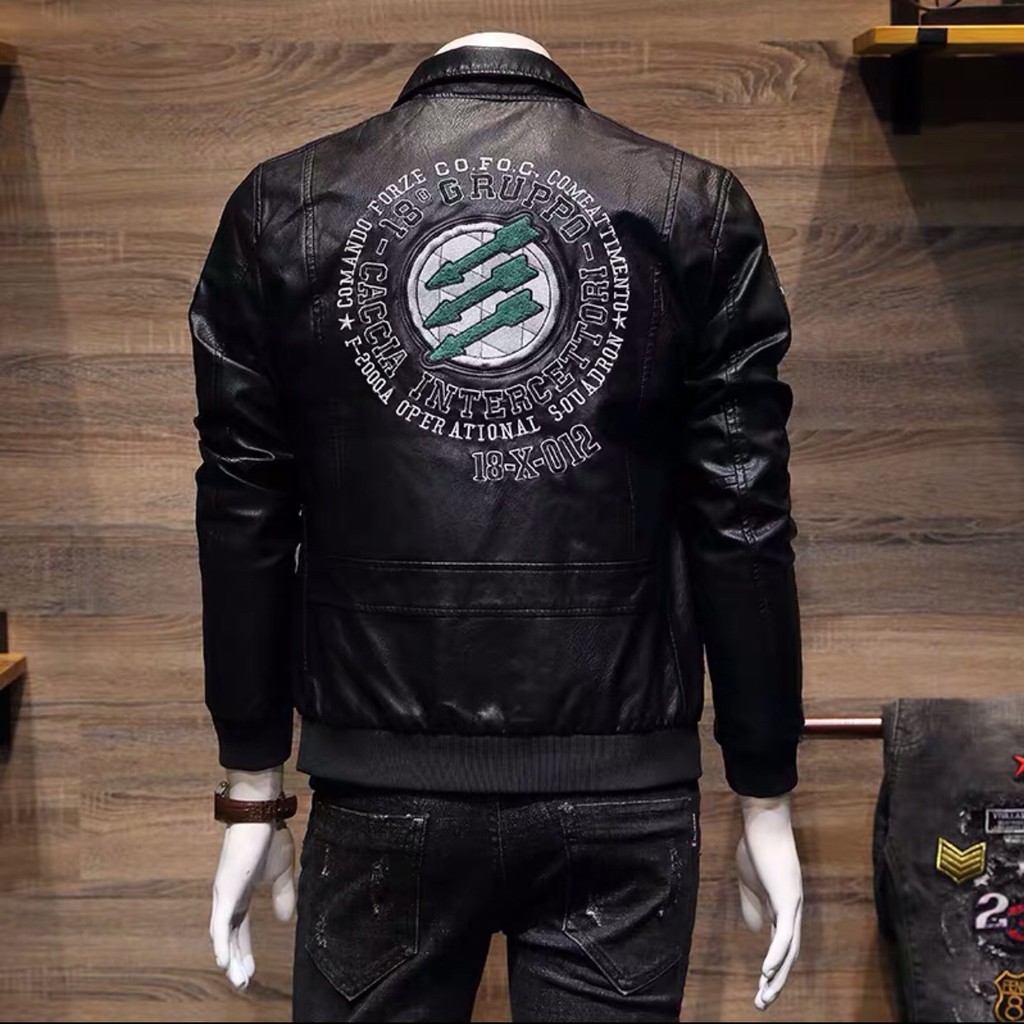 ÁO KHOÁC DA NAM CAO CẤP KHUYẾN MẠI 50%