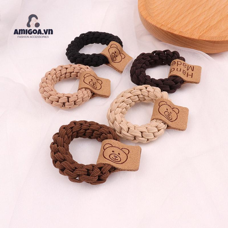 ✨✨Dây Buộc Tóc Cao Su Dày Co Giãn Tốt Thiết Kế Đơn Giản Dễ Thương Thời Trang