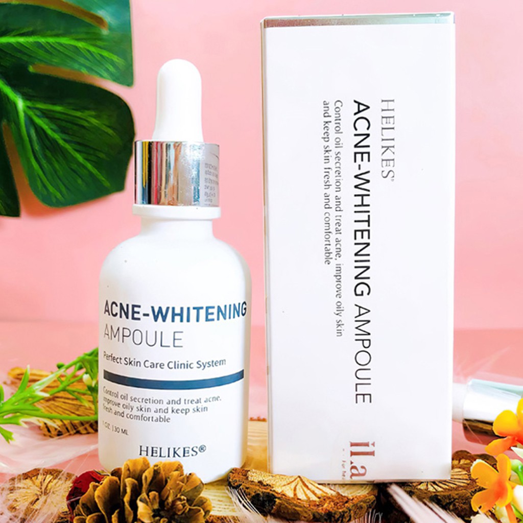 Tinh Chất Giảm Mụn, Trắng Da Ilakia Helikes Acne Whitening Ampoule 30ml