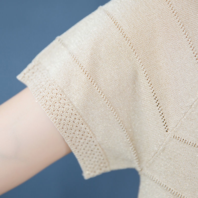 Áo thun tay ngắn dáng rộng cỡ lớn thời trang mùa hè cho phụ nữ trung niên