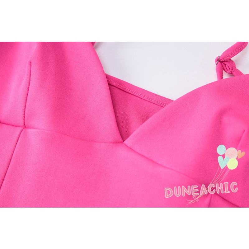 DUNEA Đầm Hai Dây Cổ Chữ V Với Thiết Kế Hở Lưng Gợi Cảm Dành Cho Nữ