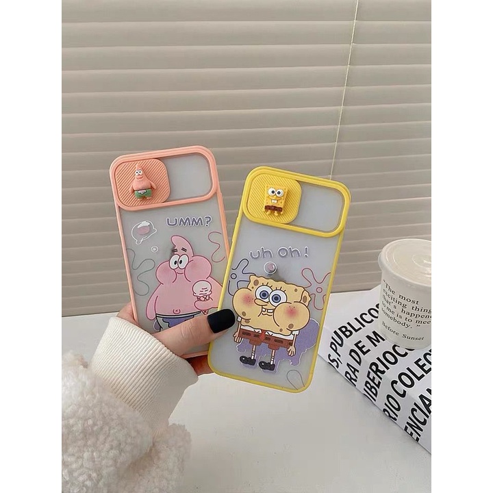 Ốp Điện Thoại Hình SpongeBob Dễ Thương Cho iPhone 11Pro 11ProMax 12 12Pro 12ProMax 13 13Pro 13ProMax 14Pro 14ProMax