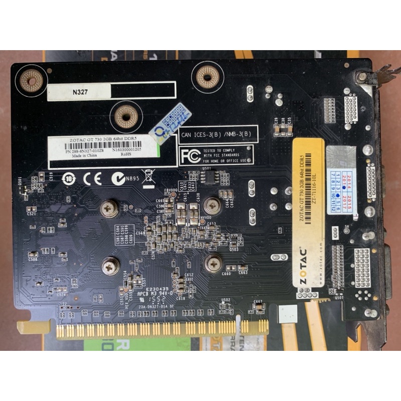 vga card màn hình zotac gt730 2gb ddr5