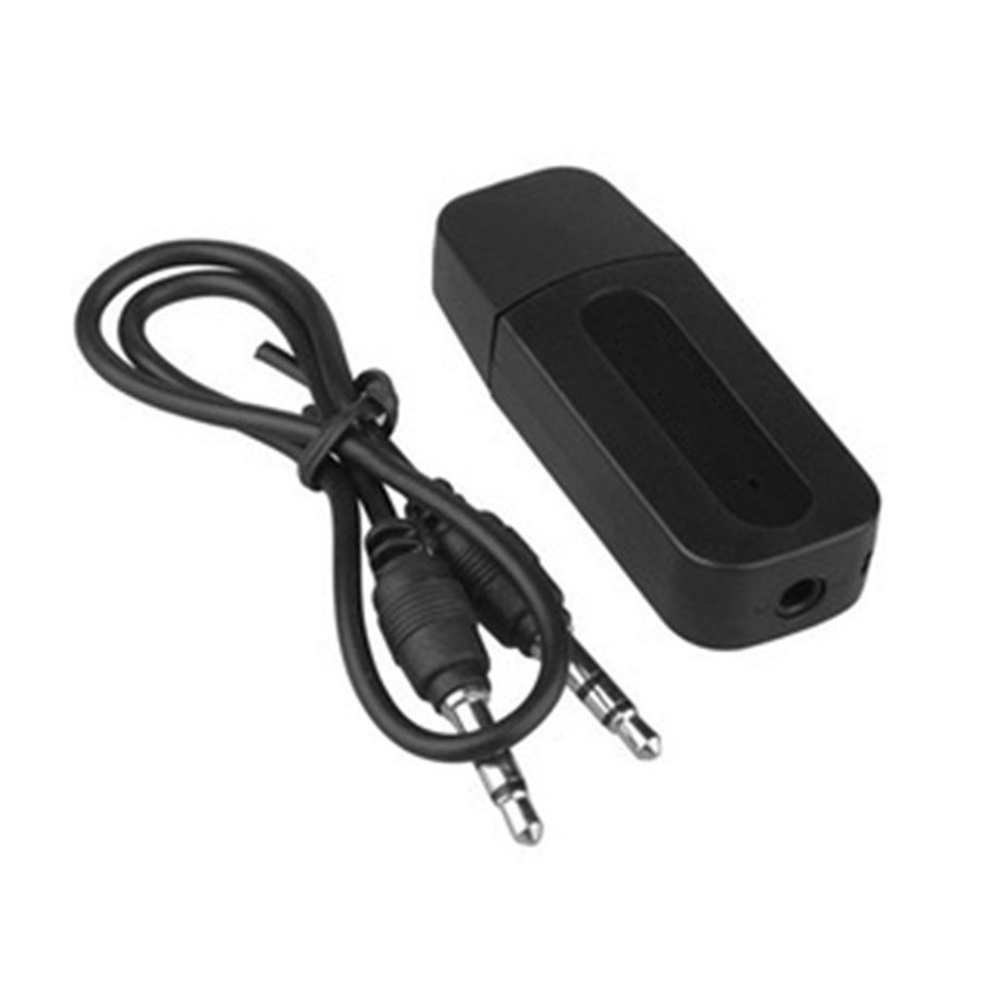 Bộ thu Bluetooth kết nối âm thanh và dây cáp âm thanh giắc cắm 3.5mm cổng USB cho xe hơi