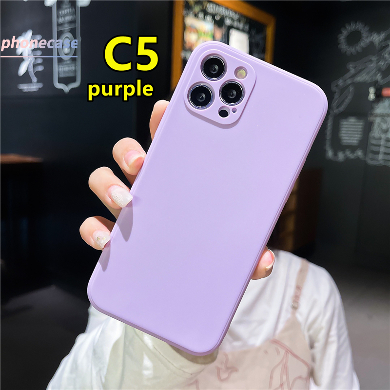 Ốp điện thoại màu trơn cho Samsung A32 A52 A72 A12 A02S A50 A20S A207F M01S A10S J7 Prime A51 J2 Prime A10 A125 A30