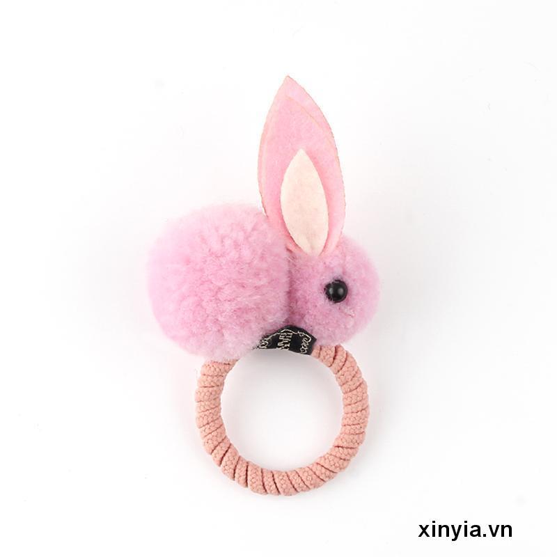 Kẹp tóc/dây buộc tóc hình thỏ đáng yêu phong cách Hàn Quốc