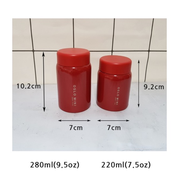 Bình ủ giữ nhiệt mini Oslo Hàn Quốc 220ml, 280ml