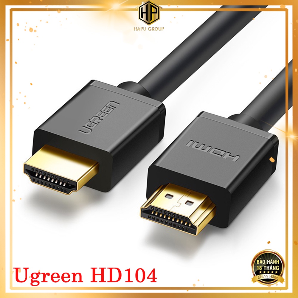 Cáp HDMI 1.4 Ugreen HD104 - Dây tín hiệu HDMI dài từ 1M đến 10M FullHD cao cấp - Hapustore