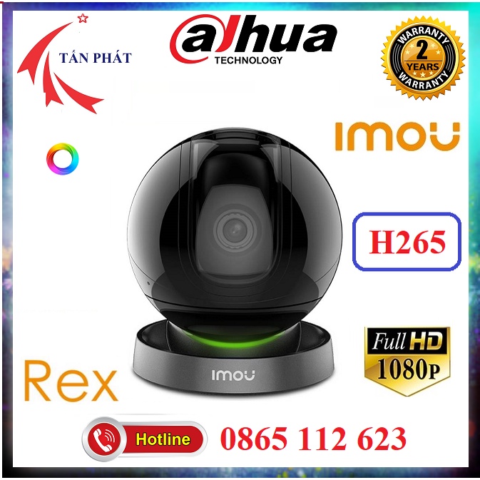 Camera 2M 4M WIFI Xoay 360 Trong Nhà REX A26LP A46LP A26HP IMOU 1080P RANGER PRO DAHUA DSS A22ep