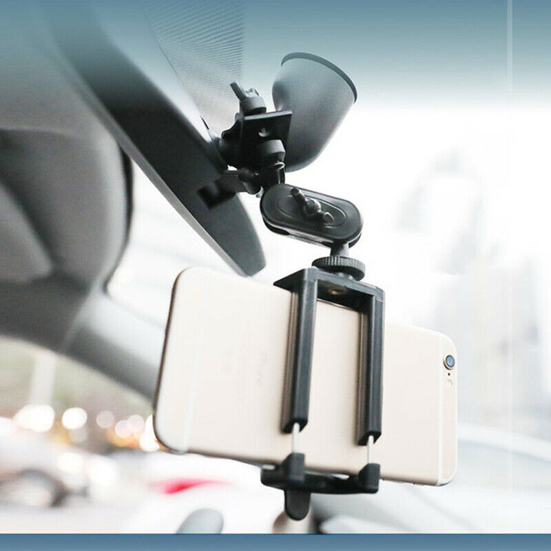 Car Rearview Mirror Mount Universal Car Phone Holder 360° Rotating Phone Cradle For Smartphones GPS Bracket