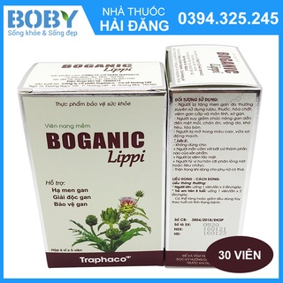Boganic Lippi giải độc gan hỗ trợ hạ men gan (Hộp 6 vỉ x 5 viên)