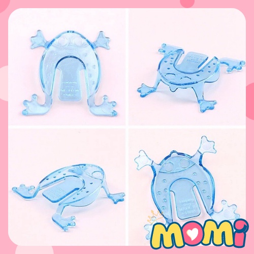 Đồ chơi con ếch bật nhảy bằng nhựa trong suốt thao tác bằng ngón tay cho bé.
