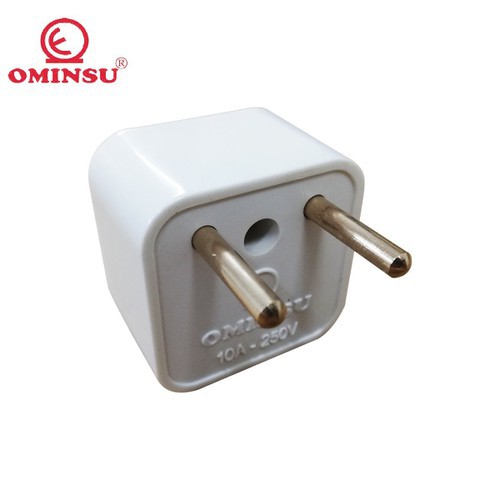 Đầu nối đa năng chuyển đổi phích cắm 3 chấu sang 2 chấu Ominsu cao cấp