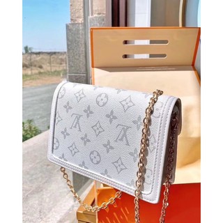 Túi Lv dauphine hoa trắng size 19