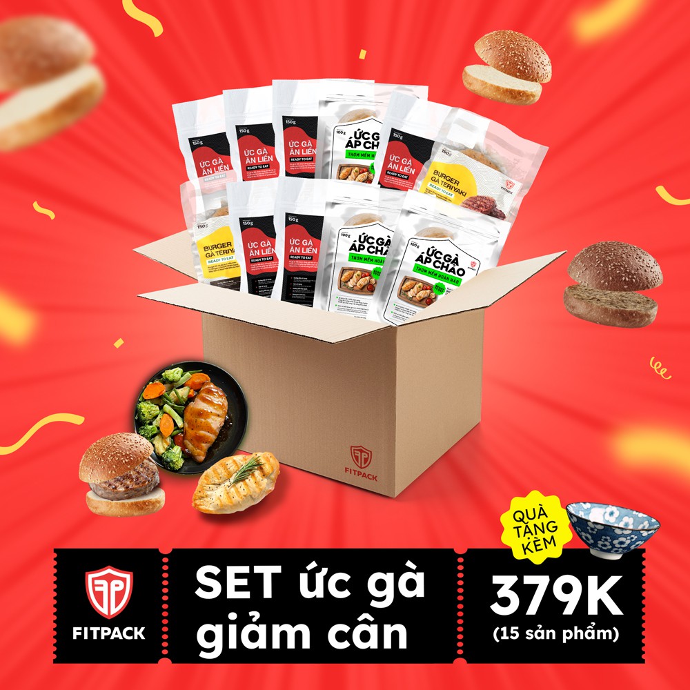COMBO Thùng Ready to Eat Fitpack ăn tại nhà - giảm cân tốt cho sức khỏe
