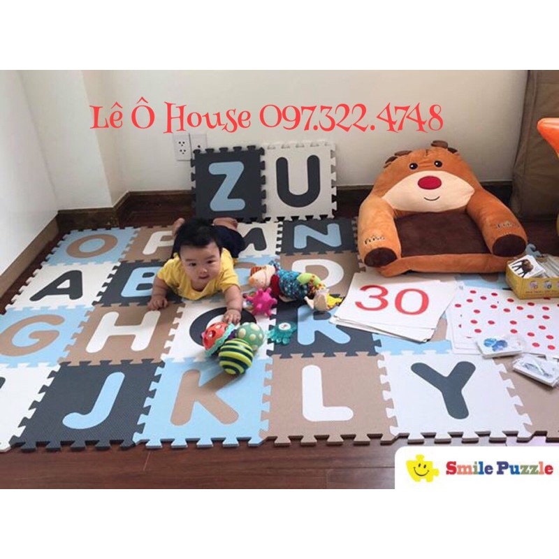 Thảm xốp ghép miếng bảng chữ cái Smile Puzzle