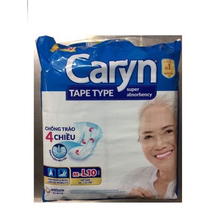 Tã dán người già / bỉm người già caryn m-l10 / m10