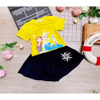 (10-45kg) SET BÉ GÁI ÁO ELSA + QUẦN ỐNG RỘNG GIẢ VÁY CỰC DỄ THƯƠNG