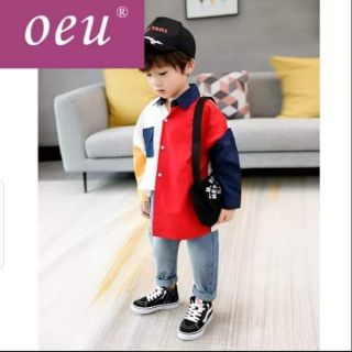 Áo sơ mi cao cấp cá tính cho bé trai