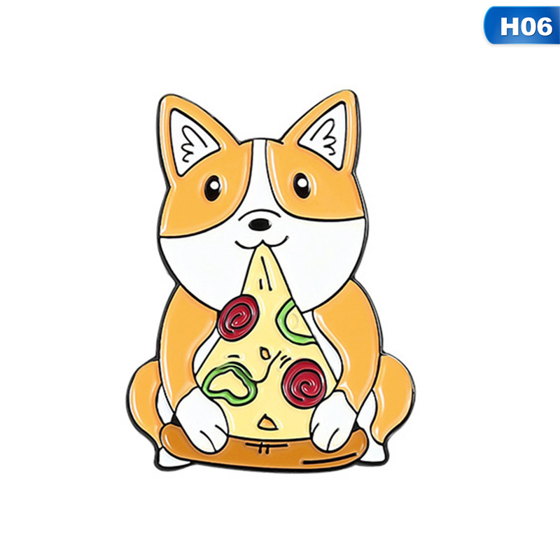 Ghim cài áo hình chú cún corgi dễ thương