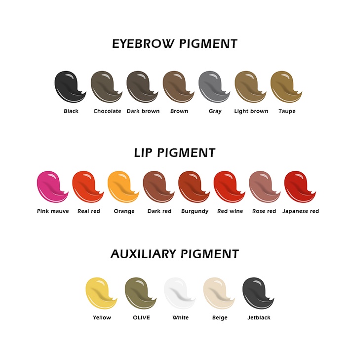 Mực Xăm Chân Mày/Cơ Thể Chuyên Nghiệp 15ML