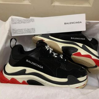 Giầy balen đen đỏ 1:1 (full box + freeship )