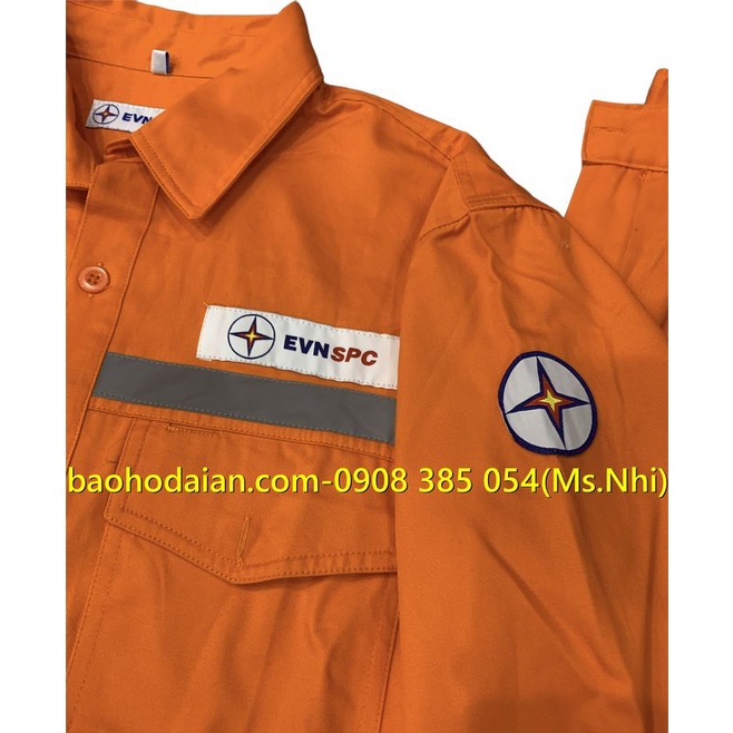 Quần áo điện lực tiêu chuẩn màu cam EVN