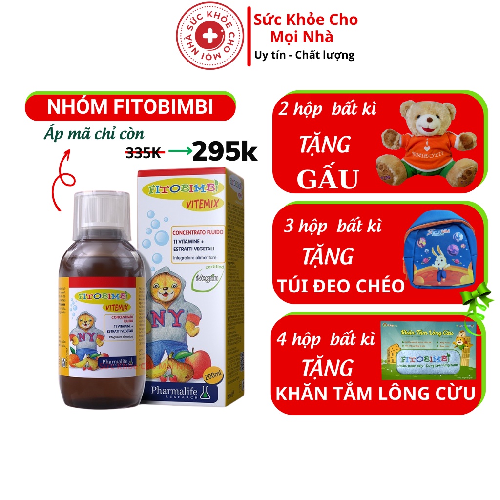 Fitobimbi Vitemix.Bổ Sung Vitamin,Khoáng Chất Cần Thiết Cho Bé Phát Triển Toàn Diện