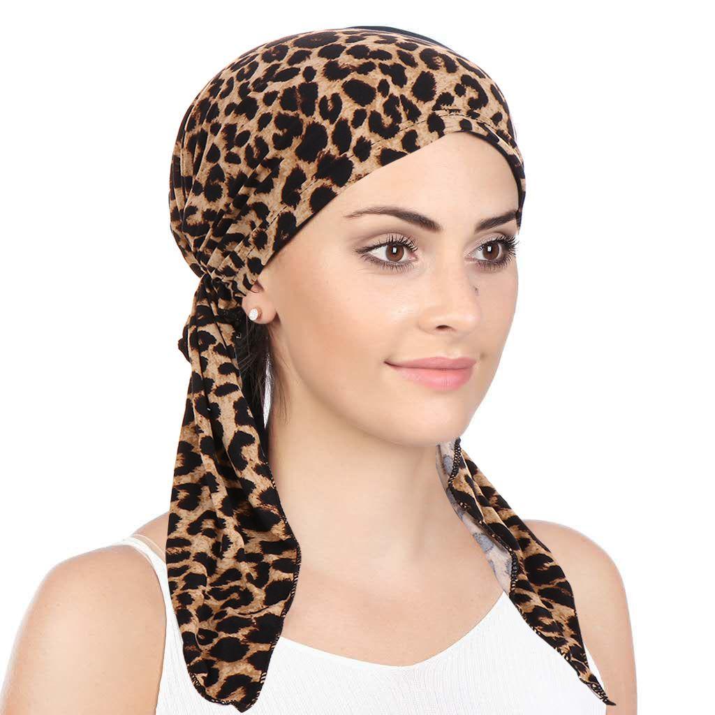 Khăn Trùm Đầu Hijab Họa Tiết Da Báo KENT1