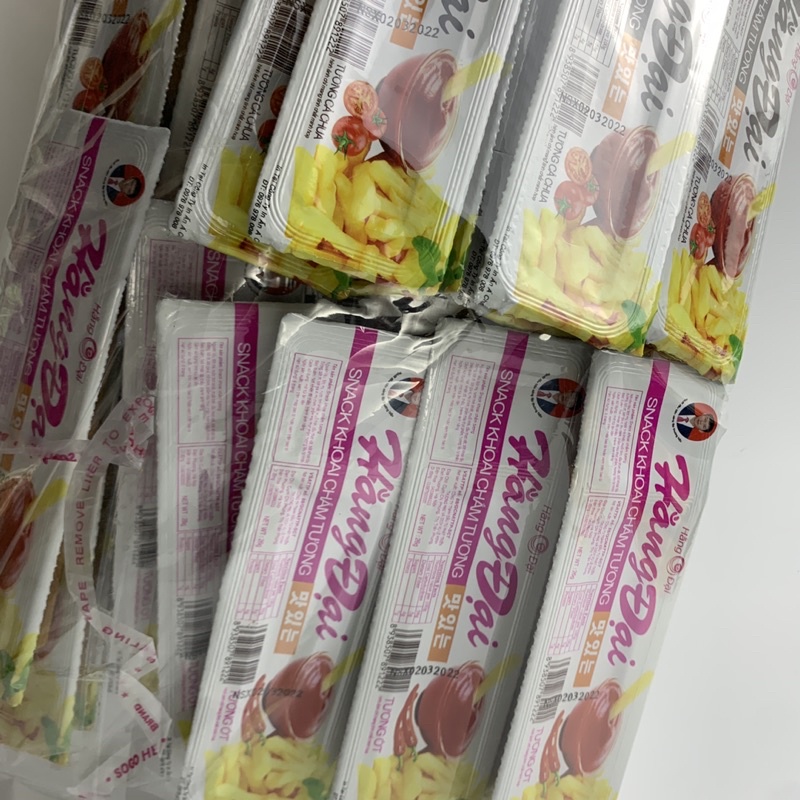 Snack khoai chấm tương hằng đại ăn vặt cổng trường ngon giá rẻ