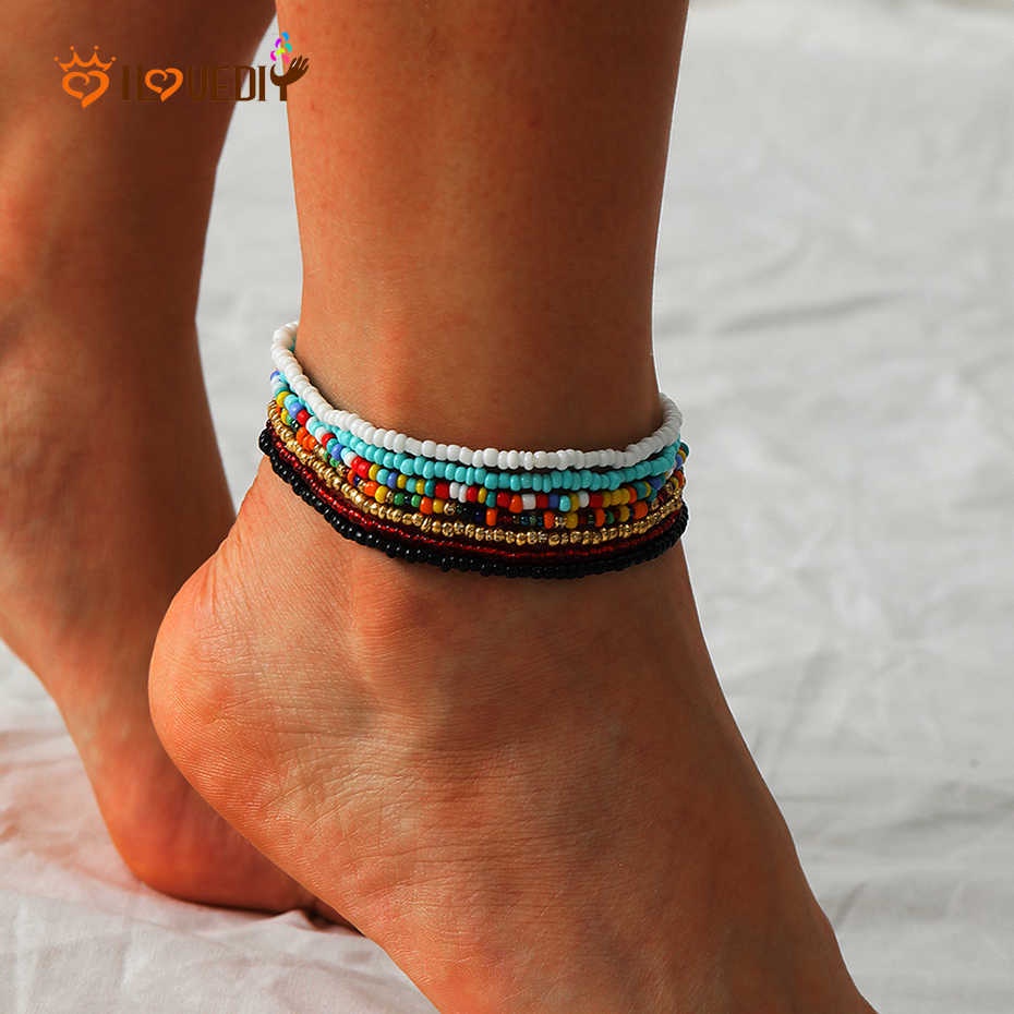 Set 7 Vòng Đeo Chân Phong Cách Bohemian Thời Trang Dành Cho Nữ