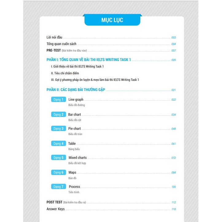 Sách IELTS KEY WRITING - Công thức học nhanh IELTS Writing Task 1
