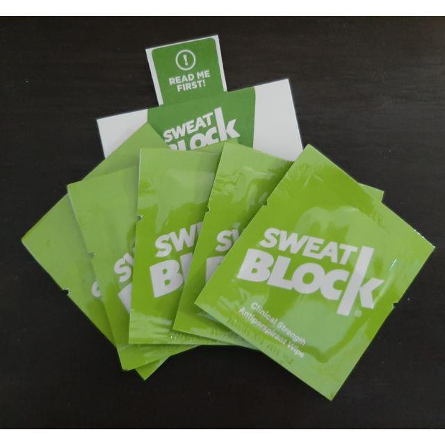 10 Gói Chứa Miếng Thấm Khử Mùi Hôi Nách SWEATBLOCK Của Mỹ