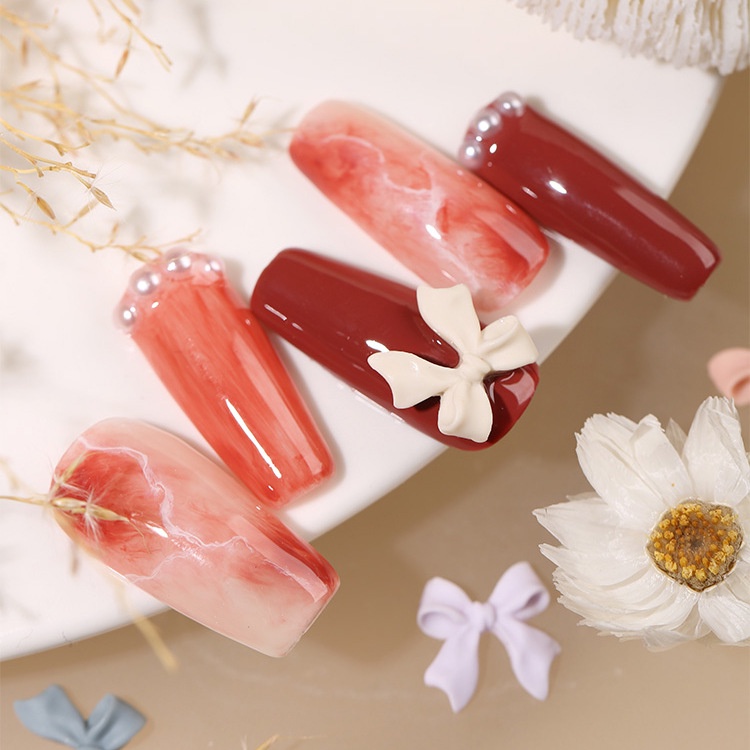 Charm nail charm nơ phụ kiện nail giá rẻ dùng kèm với sơn móng tay trang trí móng loại A