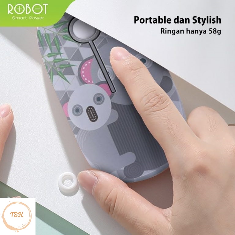 🐭🐭🐭🐭 Chuột Không Dây Tĩnh Âm 2.4Ghz ROBOT M330 Họa Tiết 🐭🐭🐭🐭