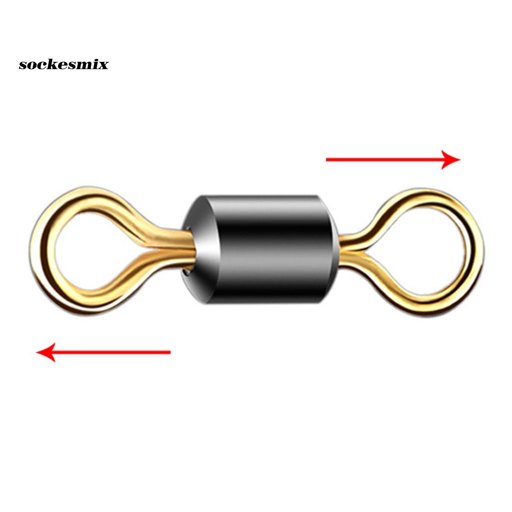 Set 50 Đầu Nối Kim Loại Hình Số 8 Chuyên Dụng Cho Cần Câu Cá