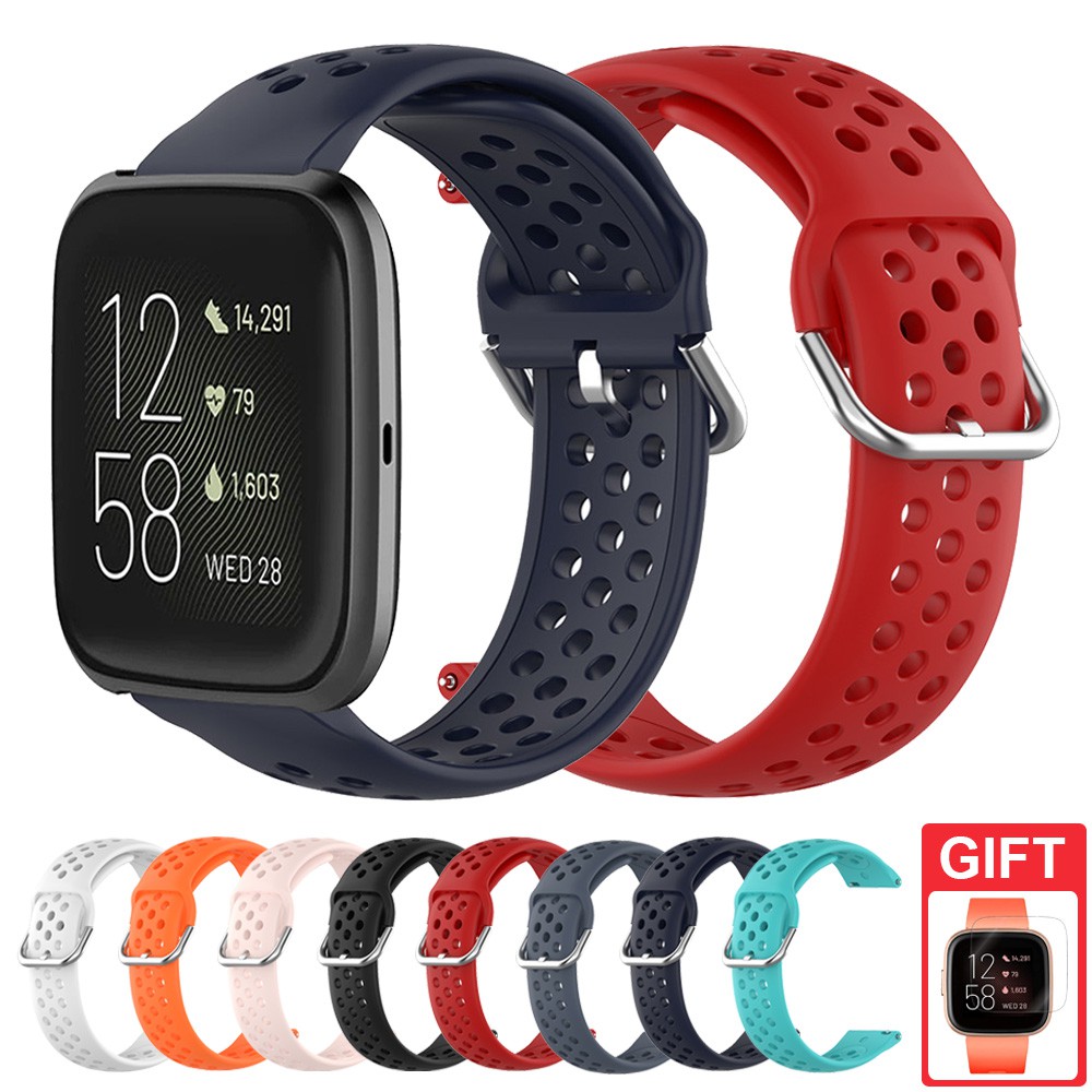 Dây đeo silicone thoáng khí cho đồng hồ thông minh Fitbit Versa 2 / Versa Lite