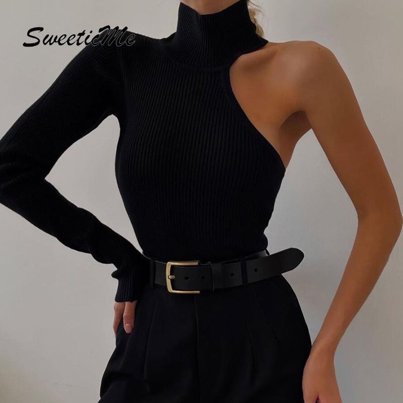 Bodysuit Cổ Tròn Trễ Vai Form Ôm Kiểu Dáng Mới Ngọt Ngào