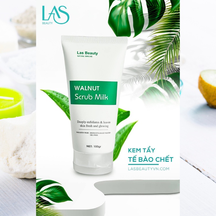 Tẩy da chết, tẩy da chết mặt, LAS BEAUTY, 100gr | BigBuy360 - bigbuy360.vn