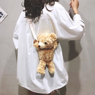 Túi đeo chéo gấu bông hình con gấu - túi đeo vai thời trang cute dễ thương