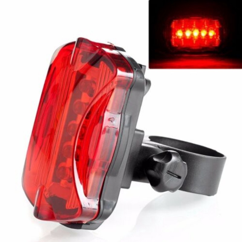 Bộ đèn pha + đèn đuôi xe chống nước bóng LED dành cho xe đạp leo núi