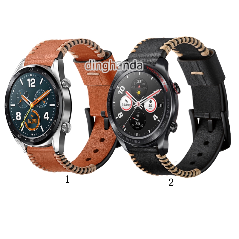 Dây đeo bằng da sang trọng cho đồng hồ Honor Watch Huawei Watch GT 2 GT2e GT2 Pro