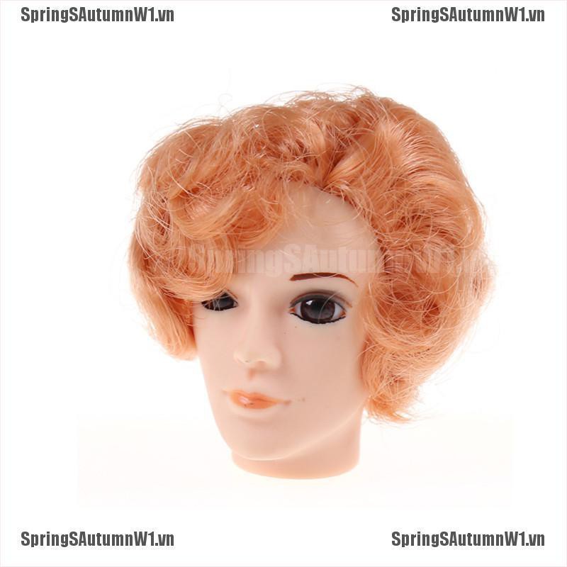 [Spring] 3D Eyes Doll Head With Hair For Barbie Boyfriend Ken Male Heads Toy Accessories [VN]