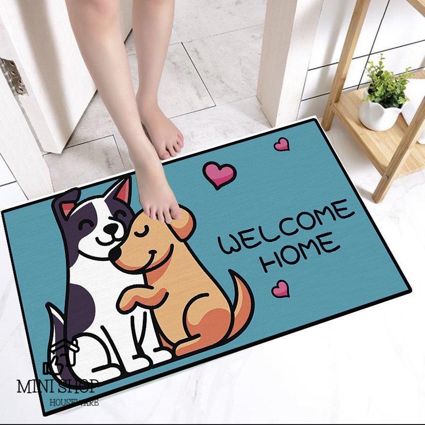 Thảm Lau Chân Hình Thú Cưng 3D Chống Trượt 40cm x 60cm