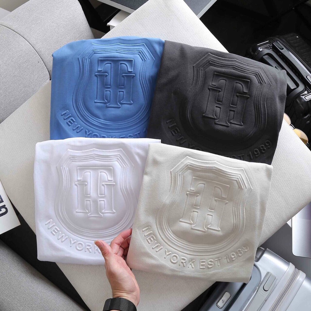 Áo thun nam cố tròn logo dập nối  Cotton xuất xịn, chuẩn form,trẻ trung-năng động