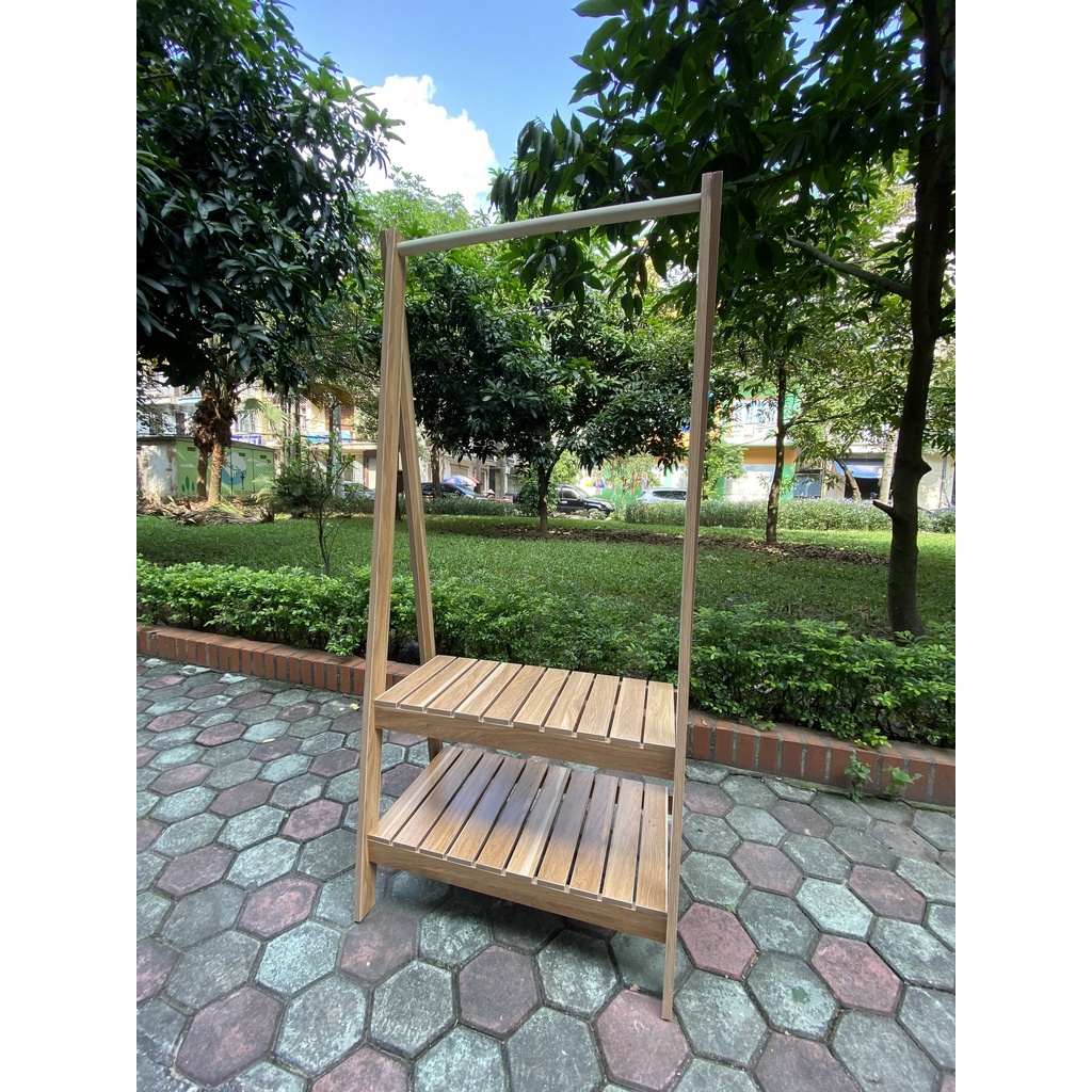 Kệ Treo Quần Áo, Giá Treo Quần Áo  Chữ A 2 Tầng Gỗ MDF - Chống Mối Mọt Chịu Tải Tốt - Bảo Hành 6 Tháng